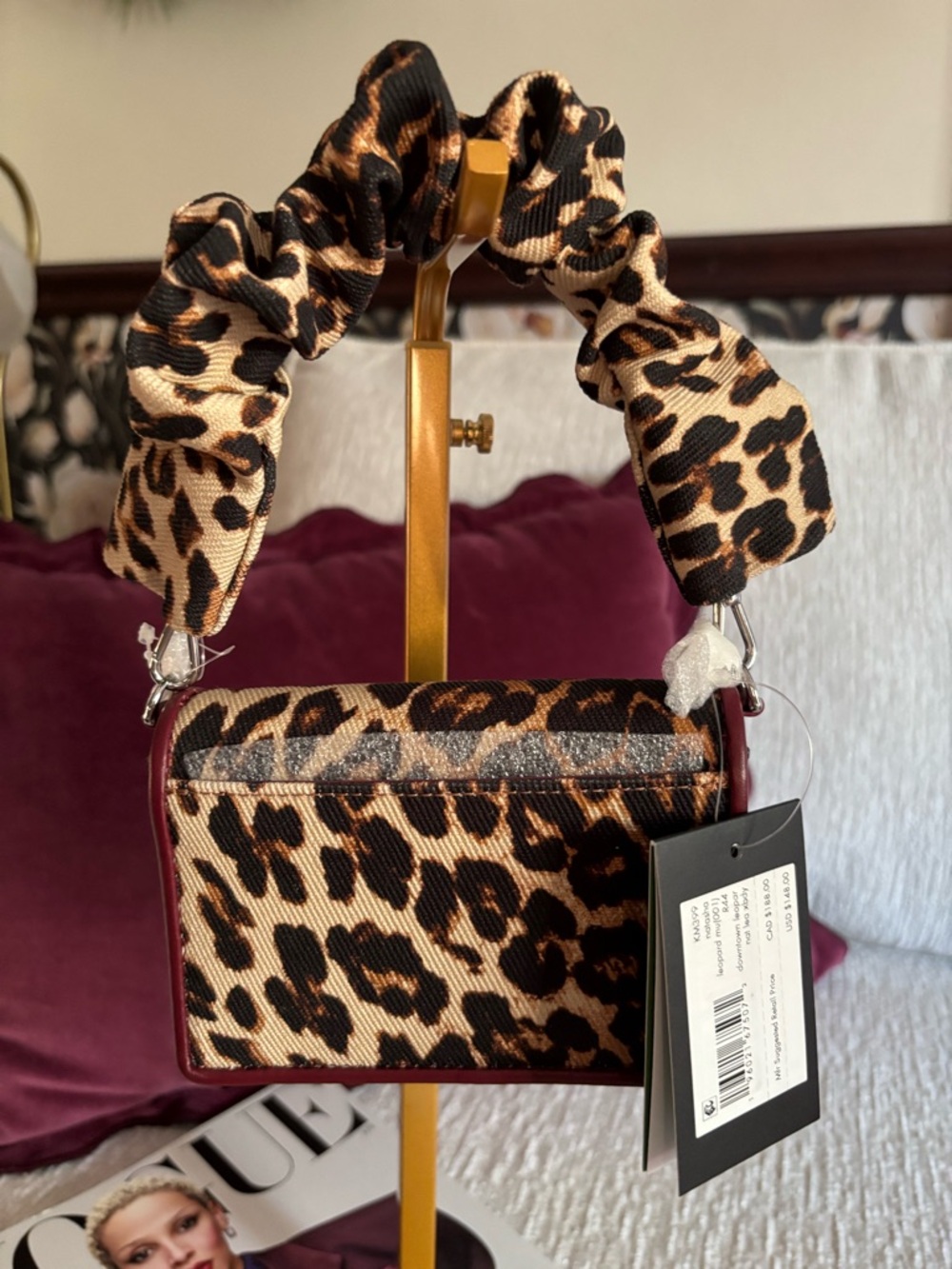 SOLD-Kate Spade Natasha Downtown Leopard Top Handle Bag NWT - Picture 3 of 9